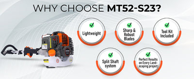 5 in 1 Garden Multi Tool 52cc Petrol Hedge Trimmer Chainsaw Strimmer Brushcutter eSkde