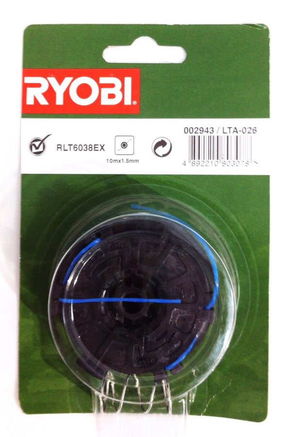 Ryobi LTA-026 Strimmer Spool and Line RLT6038EX 10m x 1.5mm